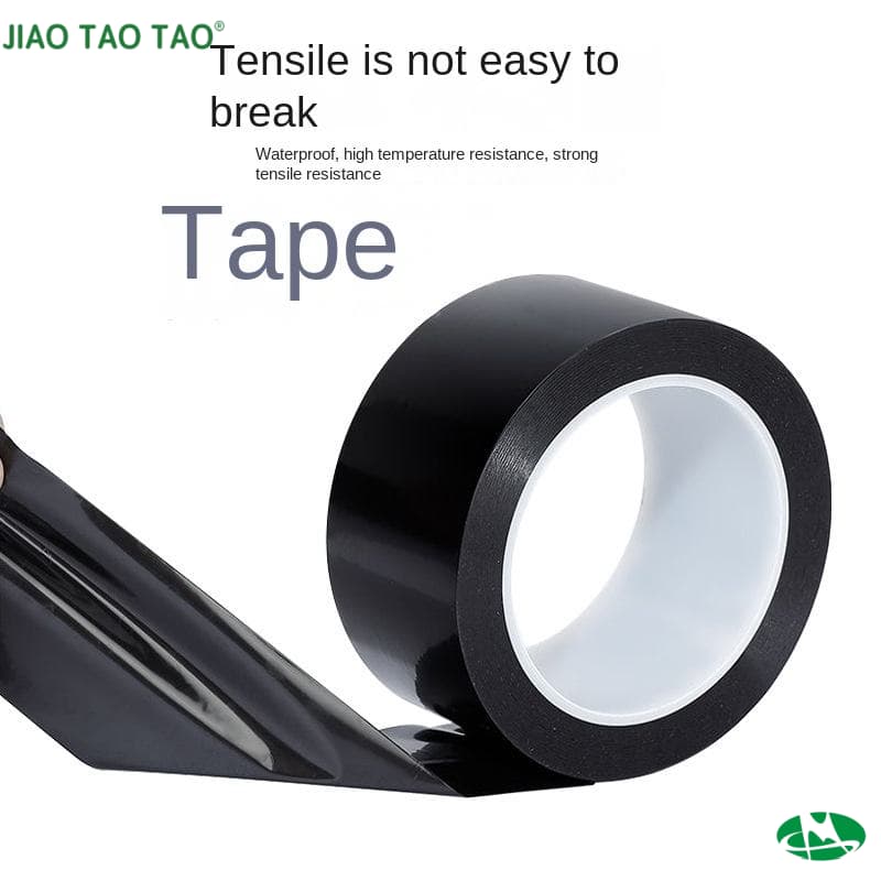 Black polyester acrylic tape used for electrical insulation cable wrapping light blocking PCB masking high temp